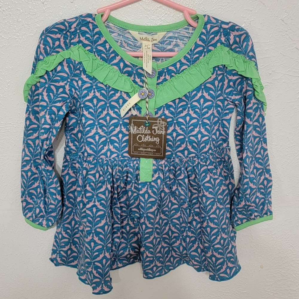 Matilda Jane, Head in the Clouds Shirt, Size 2 T, NWT